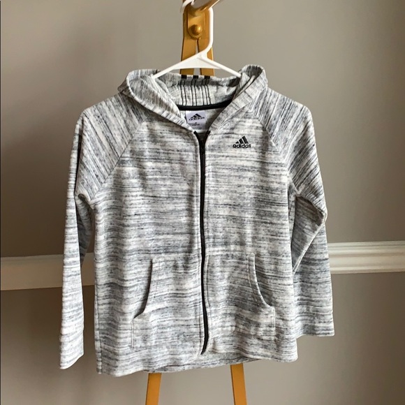 girls adidas zip up hoodie